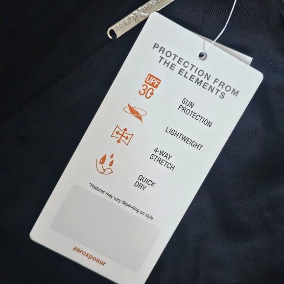 Women's ZeroXposur Action Shorts UPF 30+ Swim Sports Quick Dry Black Active XXL - Picture 8 of 10